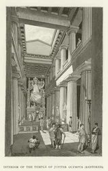 Innenraum des Tempels des Jupiter Olympus, restauriert