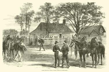 James Bennetts Haus, wo Johnston kapitulierte, April 1865