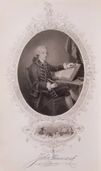 John Hancock (1737-93) aus Die Geschichte der Vereinigten Staaten, Bd. I, von Charles Mackay, graviert von J. Rogers