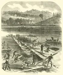 Verlegung der Pontons für Sedgwicks Korps, April 1863