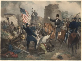 Lincoln in City Point, veröffentlicht 1865