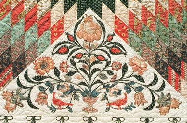 Lone-Star-Muster-Quilt, ca. 1850 (Baumwolle)