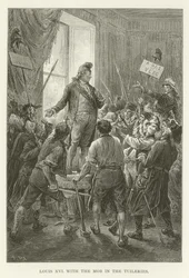Ludwig XVI. mit dem Mob in den Tuilerien