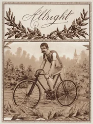 Mann fährt Fahrrad