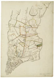 Manhattan Island um 1765-1770 von der Battery bis oberhalb von Turtle Bay, 1845