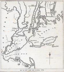 Karte von New York und Umgebung