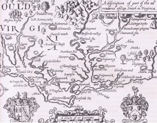 Karte von Virginia, Illustration aus Cassell