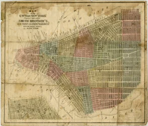Karte der Stadt New York: speziell vorbereitet für Smith Brother