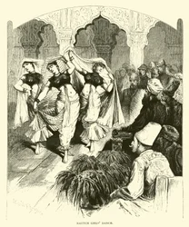 Tanz der Nautch-Mädchen