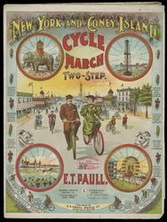 New York und Coney Island Fahrradmarsch
