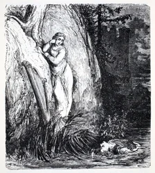 Nixen, aus Der Weltführer zu Gnomen, Feen, Elfen und anderen kleinen Wesen von Thomas Keightley (1789-1872), veröffentlicht 1880