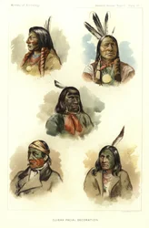 Ojibwa-Gesichtsdekoration