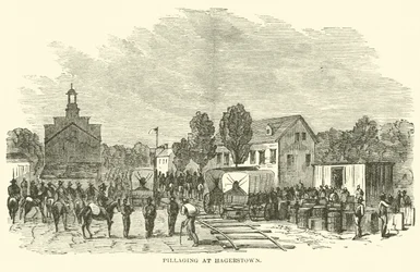 Plünderung in Hagerstown, Juli 1864