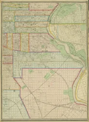 Tafel 5, Karte der gesamten eingemeindeten Stadt Philadelphia, 1867