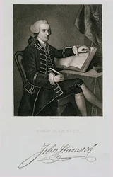 Porträt von John Hancock, graviert von John B. Forrest (1814-70)