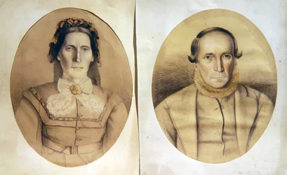 Porträt eines Ehemanns und einer Ehefrau, ca. 1880