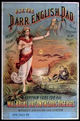 Plakat, das das Parr English Pad bewirbt