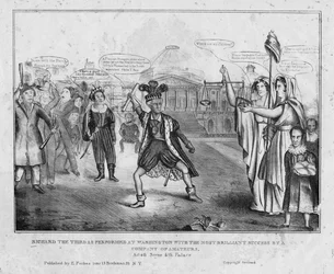 Richard der Dritte, aufgeführt in Washington mit dem größten Erfolg von einer Amateurgruppe, ca. 1834