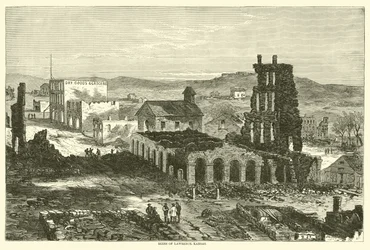 Ruinen von Lawrence, Kansas, August 1863