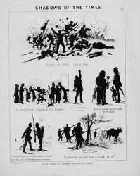 Schatten der Zeit, Tafel 3, veröffentlicht von P. Kramer & C. Muringer, Philadelphia, ca. 1862