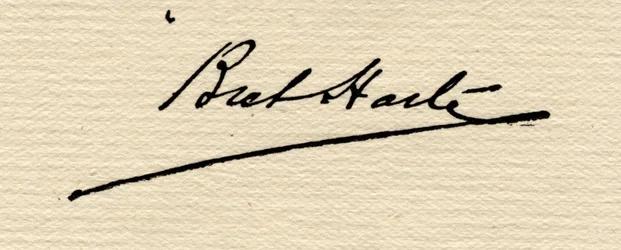 Unterschrift von Francis Bret Harte (1839-1902)