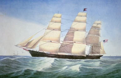 Sovereign of the Seas, Lithographie von Nathaniel Currier (1813-88)