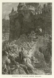 Sturm auf Warwick Castle, England