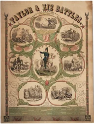 Taylor und seine Schlachten, gedruckt von Rufus Blanchard aus Cincinnati und veröffentlicht von Ensign & Thayer, New York, 1847