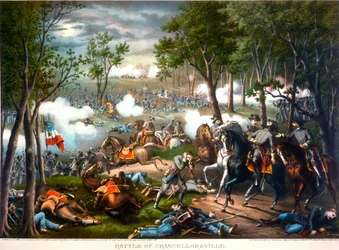 Die Schlacht von Chancellorsville, Virginia, 1863