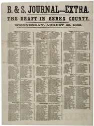 Der Entwurf in Berks County, 26. August 1863