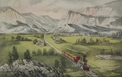 Der Große Westen, veröffentlicht 1870, Currier & Ives