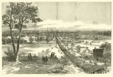 Die Besetzung von Petersburg, April 1865