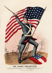 Der Union Volunteer, veröffentlicht von Currier & Ives, 1861
