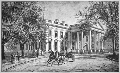 Das Weiße Haus, ca. 1886 (Gravur)