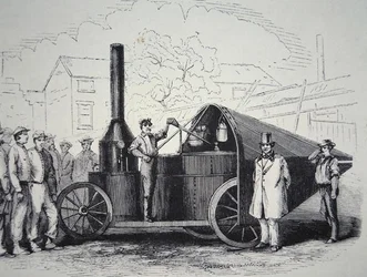 Die Winans-Dampfkanone, erbeutet von den Konföderierten während des amerikanischen Bürgerkriegs, Mai 1861