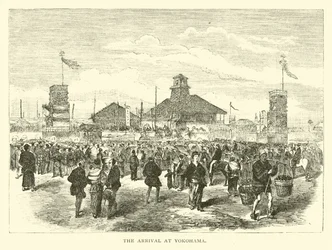 Die Ankunft in Yokohama