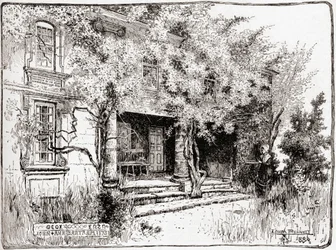 Das Haus von John Bartram in der Nähe von Philadelphia, aus 