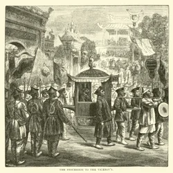 Die Prozession zum Vizekönig