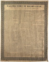 Abschiedsrede von Henry Clay im Senat der Vereinigten Staaten, 31. März 1842