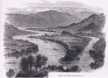 Ansicht des Susquehanna, Illustration aus Cassell