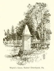 Waynes Grab, Radnor Kirchhof, Pa