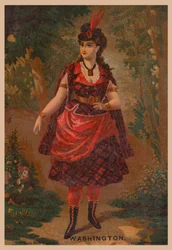 Frau in Rot