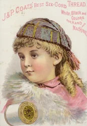 Junges Mädchen mit Hut und Schal