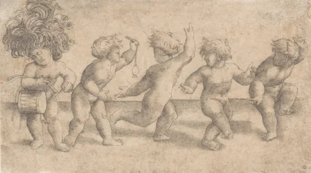 Fünf tanzende Putti
