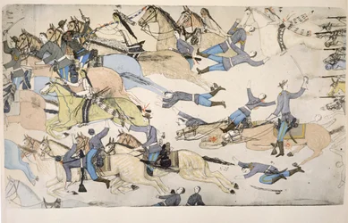 Rückzug des Kommandos von Major Marcus Reno