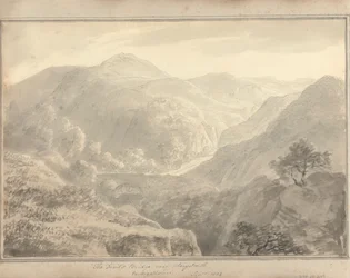 Ansichten in England, Schottland und Wales: Die Teufelsbrücke bei Aberystwith, Cardiganshire, September 1804