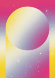 Kosmischer Farbverlaufskreis