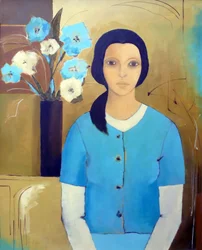 Madonna mit Blumen