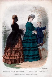 Französische Modezeitschrift "Magasin des Demoiselles", Paris, 10. Oktober