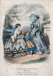 Französische Modezeitschrift "Magasin des Demoiselles", Paris, 25. September